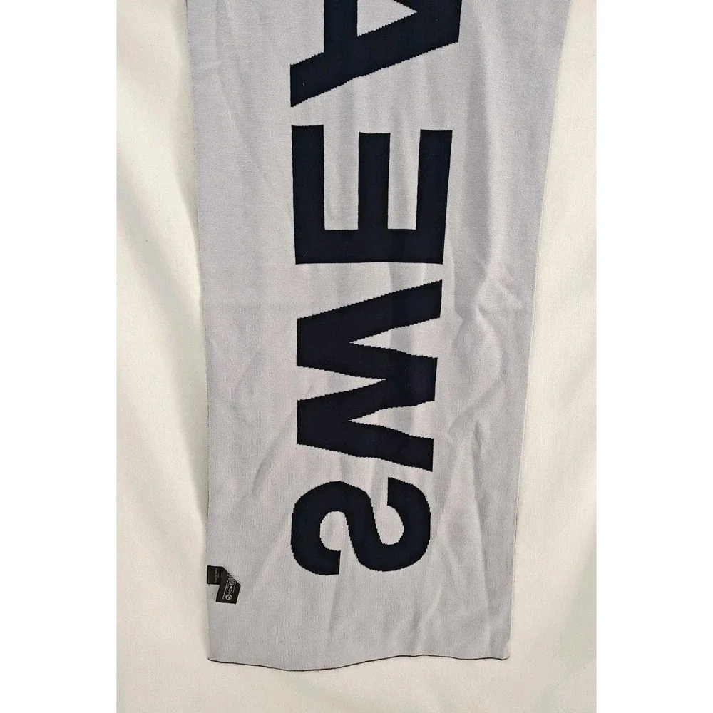 Sweaty Betty Scarf Black Cream Spell‎ Out Winter Warm super soft 95 x 15 neq